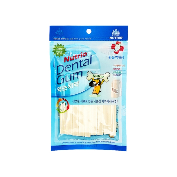 Edible Dog Dental Gum – Milk Flavor, 100 g