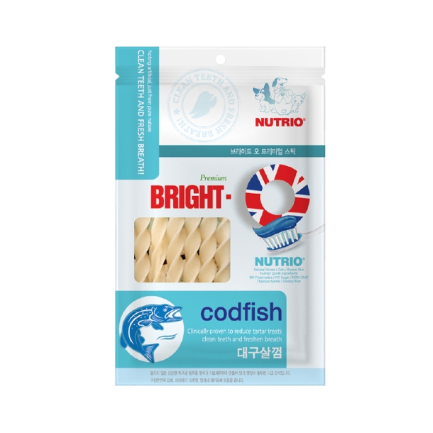 BRIGHT.O Dog Dental Gum – Cod Flavor, 90 g